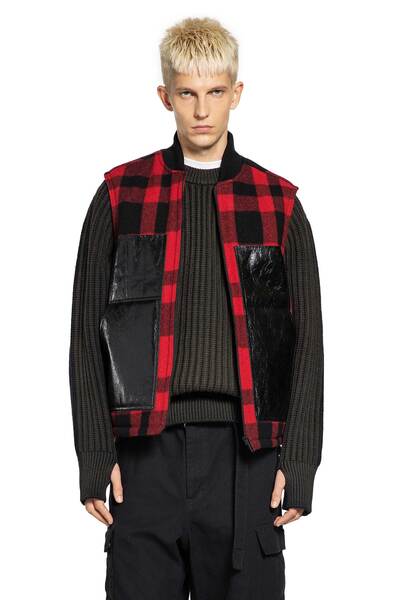  Wool And Leather Utility Vest 