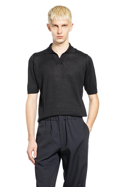  Cotton Linen Knit Polo 