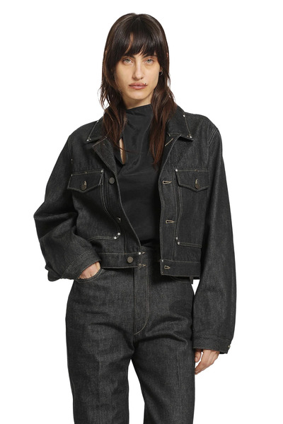  Denim Studded Jacket 