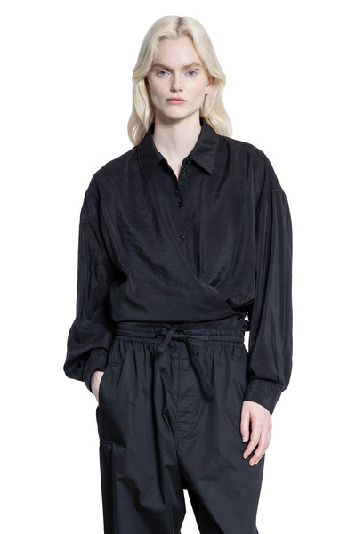  Straight Collar Twisted Shirt 