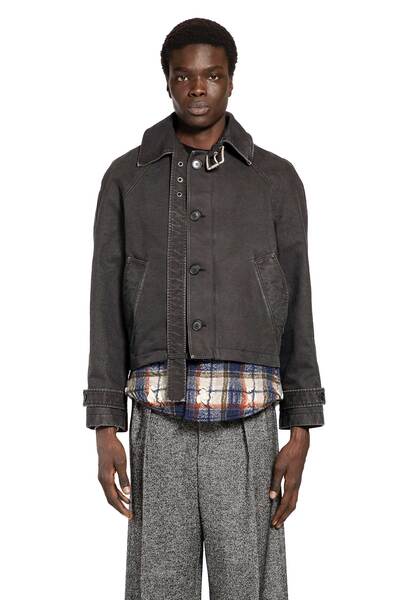  Belted Jacket In Cotton 
