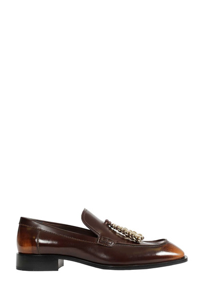  Edge Hand-brushed Leather Loafers 