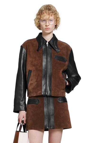  Suede And Leather Jacket 