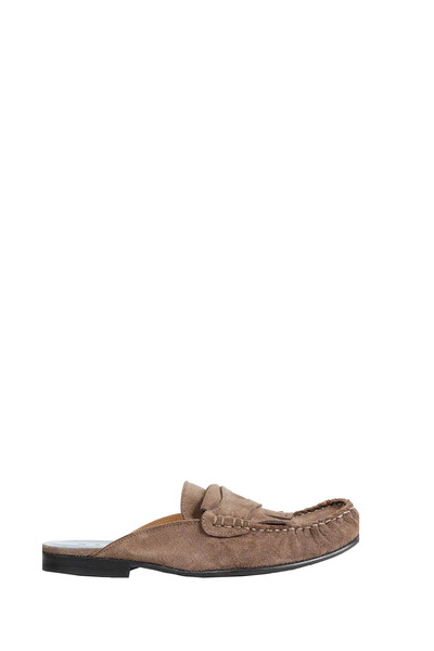  Suede Mule Loafers 