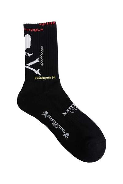  Mv Stitch Ribbed Knit Socks 