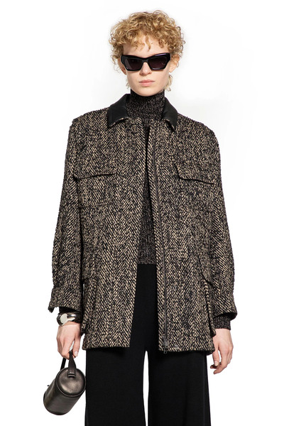  Angio Wool Tweed Safari Jacket 