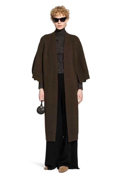  Wool Cashmere Long Wrap Cardigan 