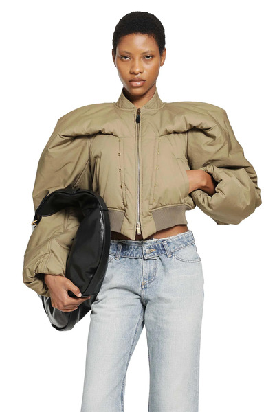  Cropped Bomber Jacket 