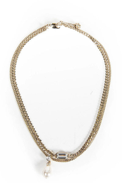  Skull & Crystal Necklace 