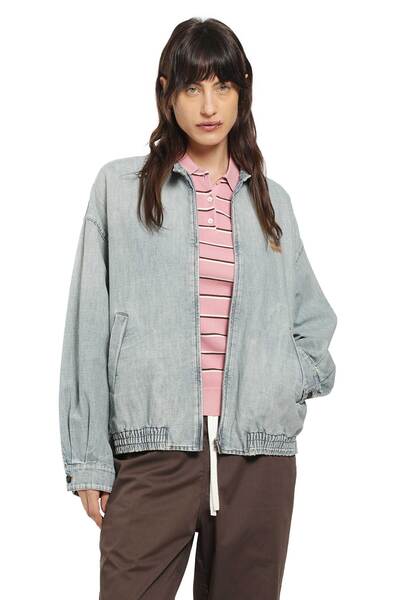  Chambray Blouson Jacket 
