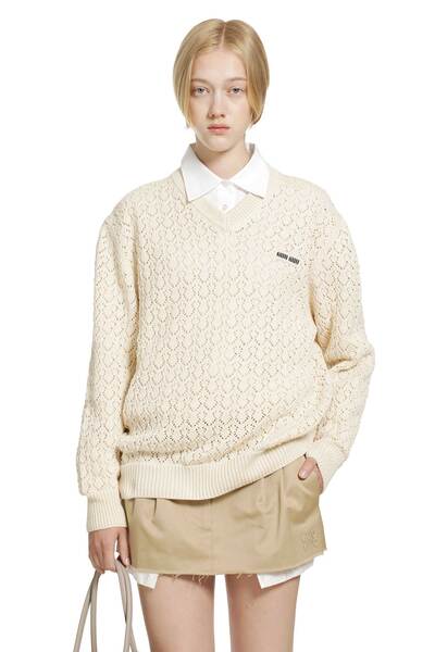  Cotton V-neck Sweater 