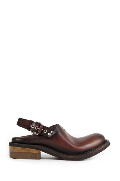  Foule Leather Mules 