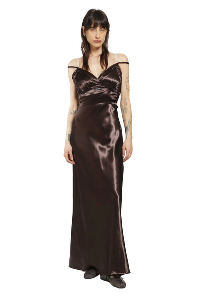  Long Satin Dress 