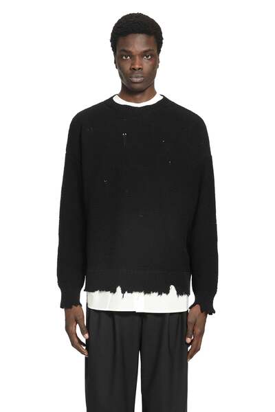  Distressed Cotton Sweater 