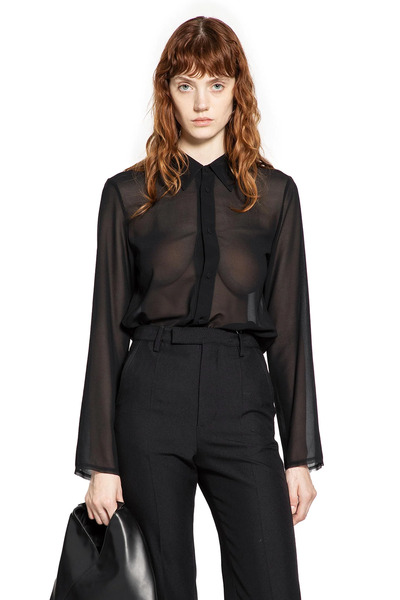  Sheer Tulle Shirt 