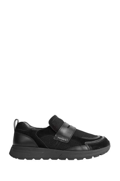  Prax Mesh And Leather Loafers 