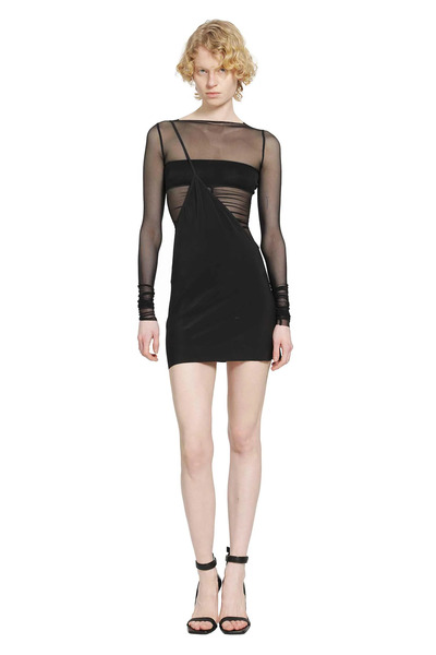  Temple Bias Strap Mini Dress 