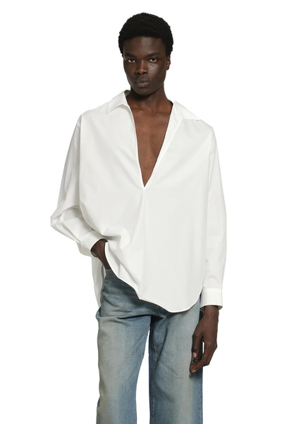  Suvin Cotton Oversized Skipper Shirt 