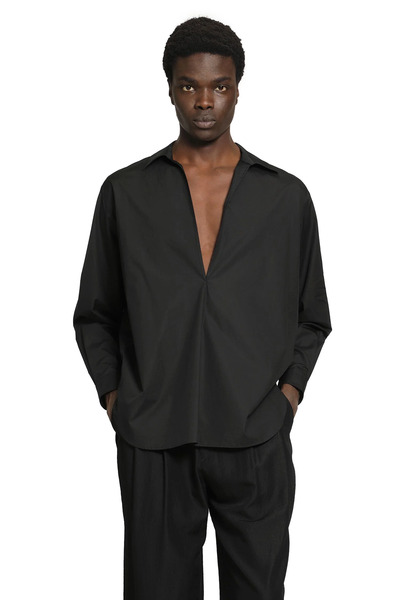 Suvin Cotton Oversized Skipper Shirt 