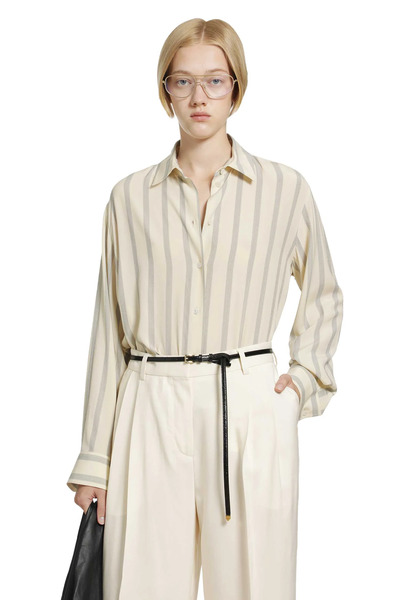  Sisilia Pinstriped Silk Shirt 