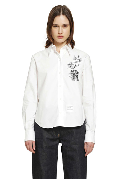  Hector With Trophy Shirt In Cotton Poplin 