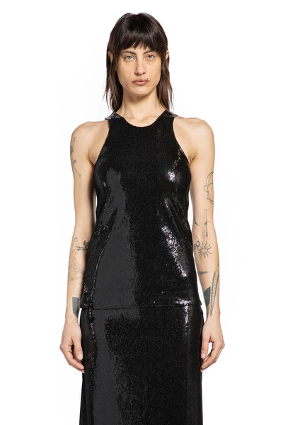  Curved Sequin Tank 