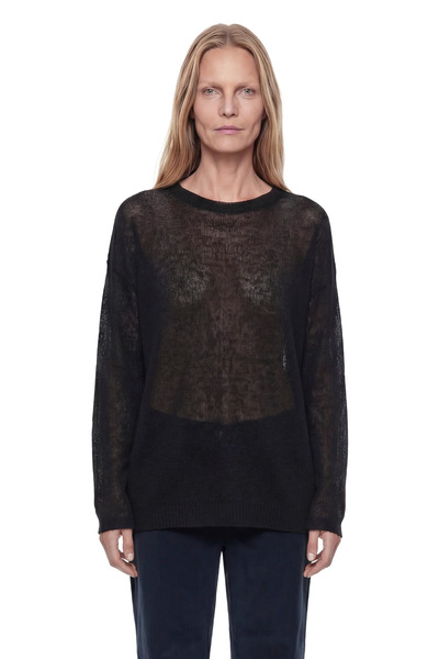  Long Open Weave Sweater 