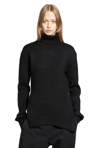  Wool Double Knit Turtleneck Top 