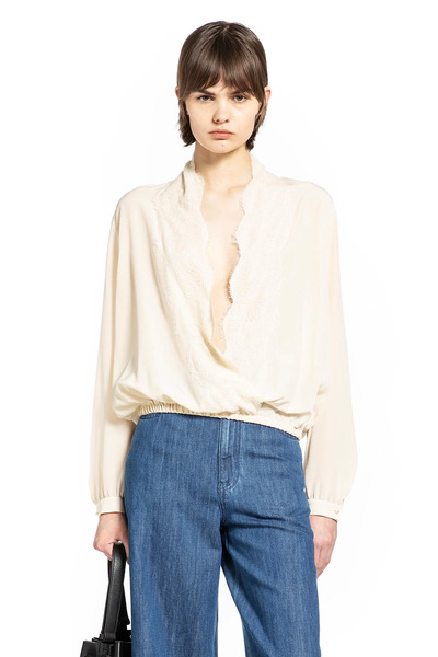 Lace Neck Blouse 