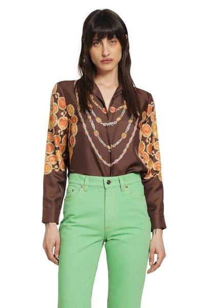 Printed Silk Twill Shirt 