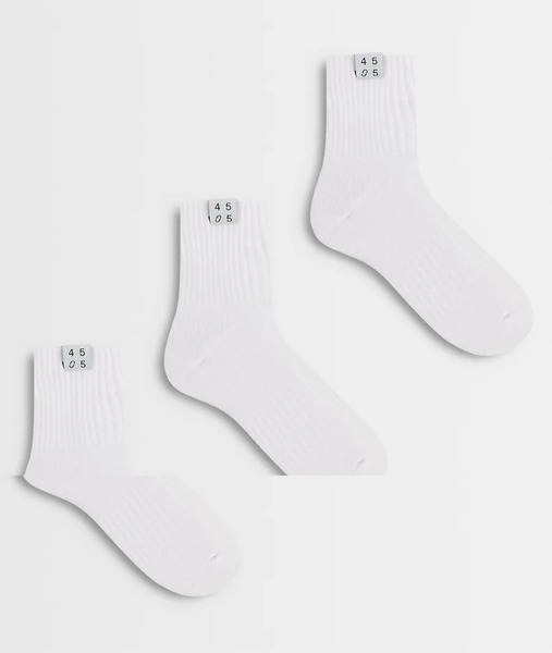  4505 3 Pack Studio Sock With Arch Support In White 