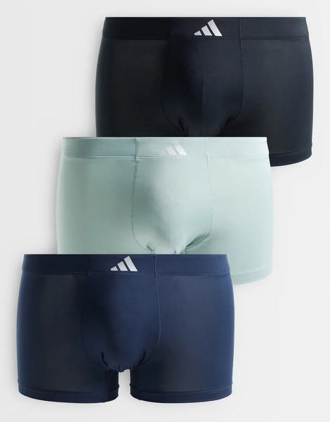  Adidas Active Micro 3 Pack Trunks In Multi 