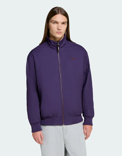  Adidas Originals 90s Alternative Sport Reversible Polar Fleece Firebird Jacket In Aurora Plum / Aurora Ruby Purple 