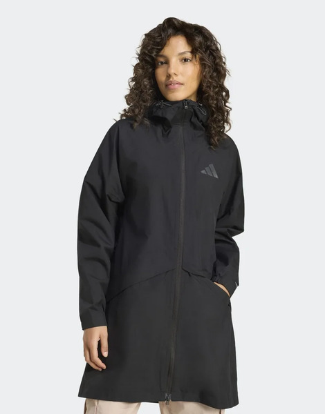 Adidas Performance Terrex Multi 2 Layer Climaproof Rain Parka Jacket In Black 