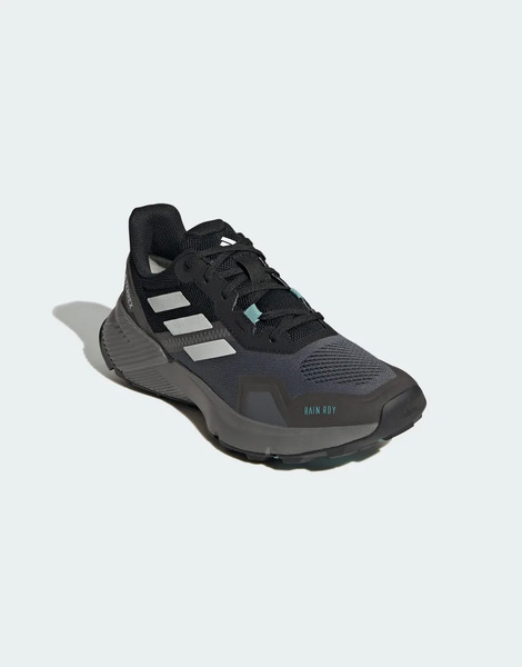  Adidas Performance Terrex Soulstride Rain. Rdy Trail Running Shoes In Core Black / Crystal White / G 