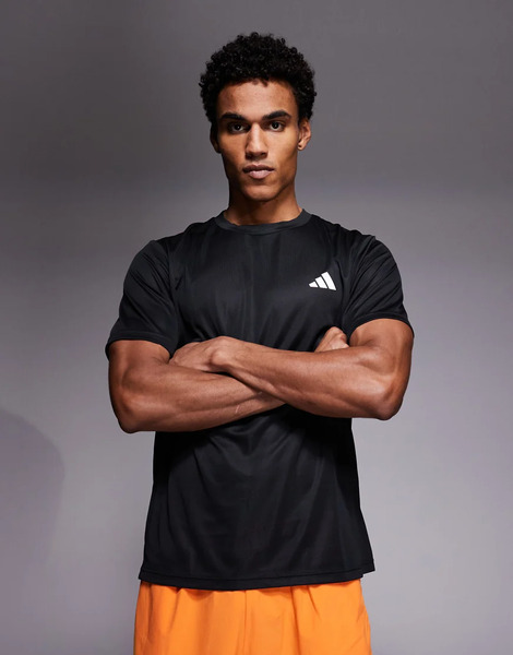  Adidas Performance Workout Essentials Base Tee In Black 