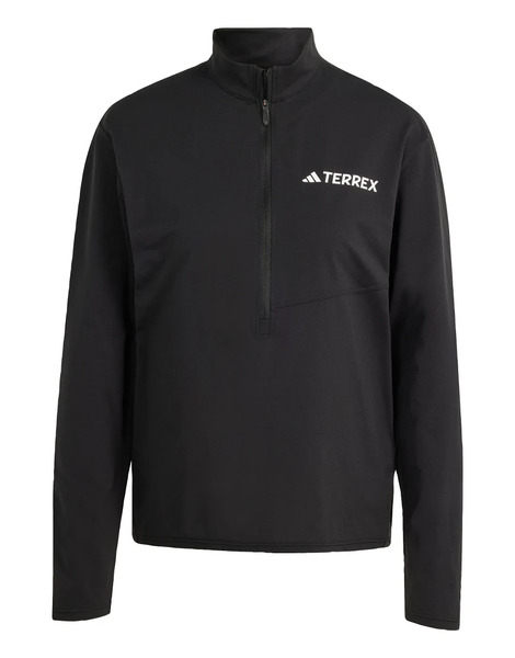  Adidas Terrex Multi Climacool 1/2 Zip Long Sleeve Tee In Black 