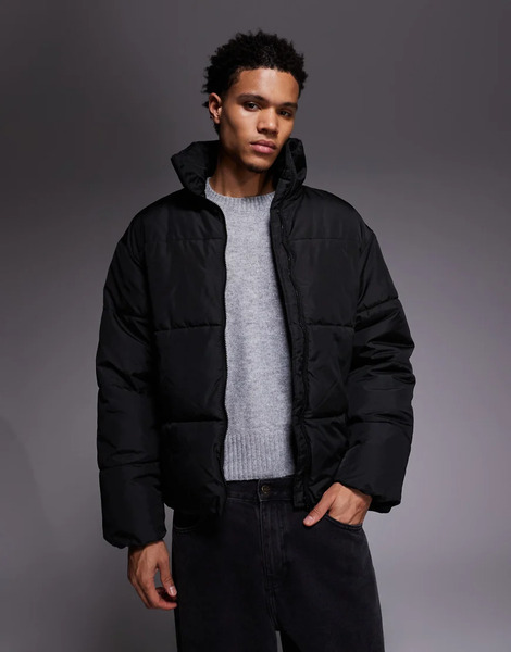  Adpt Padded Puffer Jacket In Black 