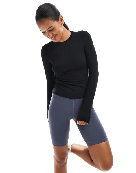  Agon Long Sleeve Top In Black 