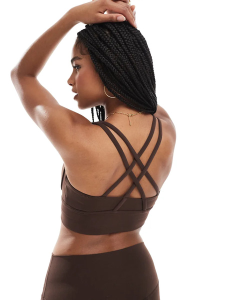  Agon Sports Bra In Espresso Brown 