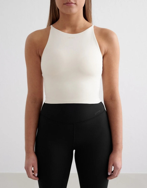  Aim'n Almond White Sense Halter Bralette 