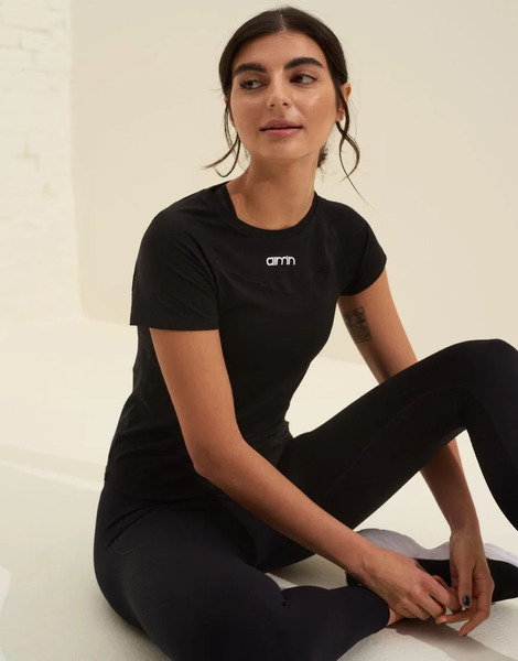  Aim'n Black Soft Basic Short Sleeve 