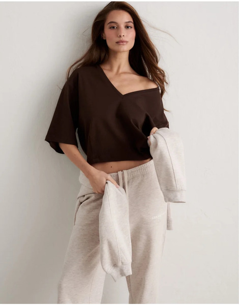  Aim'n Chocolate Elevated T Shirt Brown 
