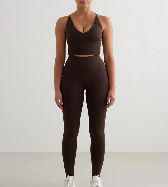  Aim'n Chocolate Shape Seamless Petite Tights Brown 