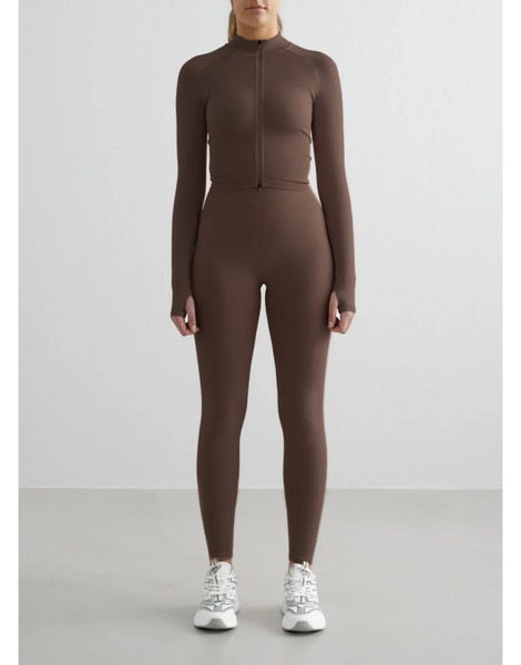  Aim'n Macchiato Shape Seamless Zip Jacket Brown 