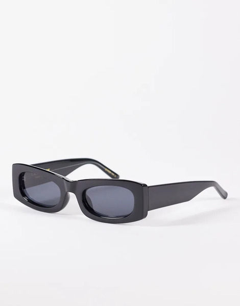  A. Kjaerbede Frida Rectangular Sunglasses In Black 