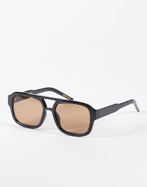  A. Kjaerbede Kaya Oversized Aviator Sunglasses In Black 