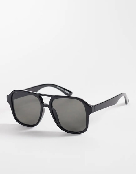  Aldo Biilliee Aviator Sunglasses In All Black 