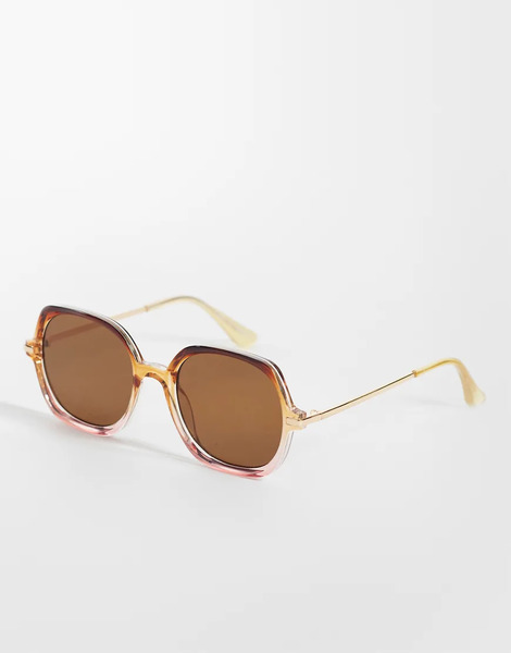  Aldo Kylye Oversized Round Sunglasses In Beige Neutral 