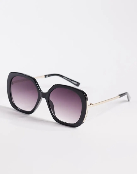  Aldo Mickaela Oversized Oval Sunglasses In Black 